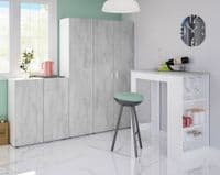 Fresno 2 Door Grey &  White Storage Cupboard 0L5159A - S/O