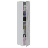 Fresno Multi Narrow 1 Door Grey & White Universal Utility Storage Cupboard  0L7151A - S/O