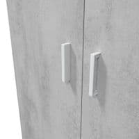 Fresno Multitall 2 Door Grey & White Universal Utility Storage Cupboard 0L7152A - S/O     .