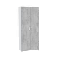 Fresno Multitall 2 Door Grey & White Universal Utility Storage Cupboard 0L7152A - S/O     .