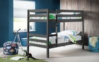 Gasteiz Anthracite Lacquer Solid Pine Bunk Bed 18JB111