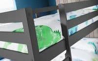 Gasteiz Anthracite Lacquer Solid Pine Bunk Bed 18JB111