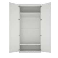 Gaultier White 2 Door Wardrobe - LD