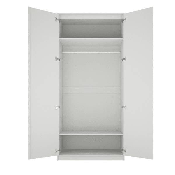Gaultier White 2 Door Wardrobe - LD