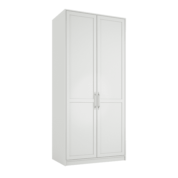 Gaultier White 2 Door Wardrobe - LD