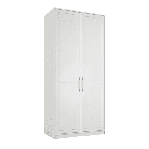 Gaultier White 2 Door Wardrobe - LD