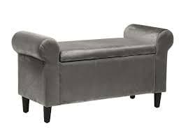 Gavarnie Grey Ottoman Storage Bench 22LD128