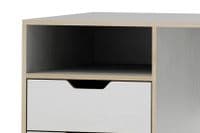 Gilmore White And Beech Effect Computer Office Desk SZHP40
