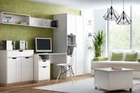 Gilmore White And Beech Effect Computer Office Desk SZHP40