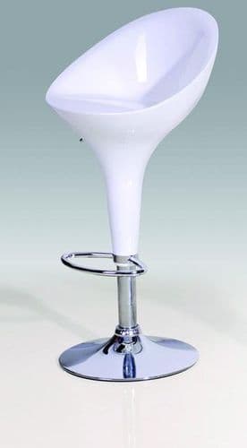 Giovanelli White Bar Stool x 2 HL456-18