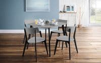 Girona Grey & Black Dining Table 24JB233