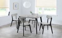 Girona Grey With Black Rectangle Dining Table 24JB237