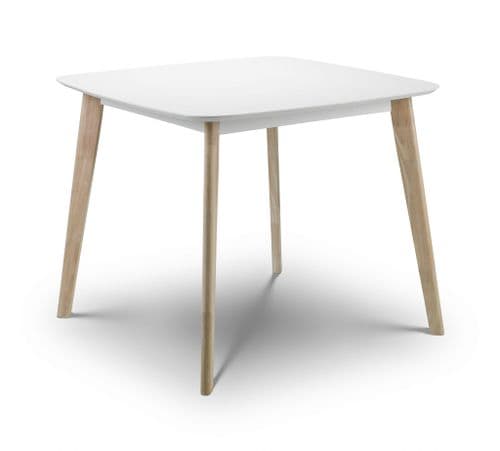Girona White With Oak Dining Table JB142