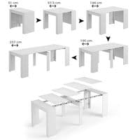 Grande Concrete Grey Effect Large Extending Dining Table - 004580L S/O