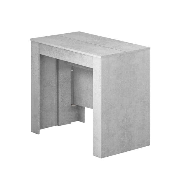 Grande Concrete Grey Effect Large Extending Dining Table - 004580L S/O