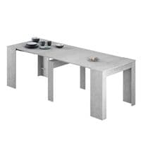 Grande Concrete Grey Effect Large Extending Dining Table - 004580L S/O