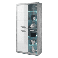 Gloss Display Cabinets with Glass Doors - Online outlet