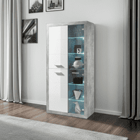 Gloss Display Cabinets with Glass Doors - Online outlet