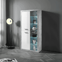 Gloss Display Cabinets with Glass Doors - Online outlet