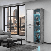 Gloss Display Cabinets with Glass Doors - Online outlet