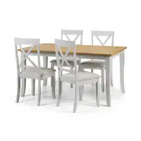 Guernica Oiled Oak And Grey Dining Table 24JB374