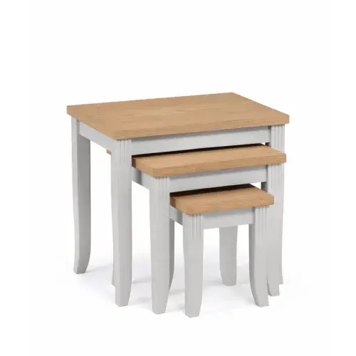 Guernica Oiled Oak And Grey Nest of Tables 24JB377