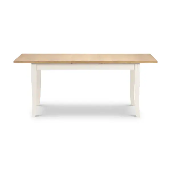 Guernica Oiled Oak And Ivory Extending  Dining Table 24JB372