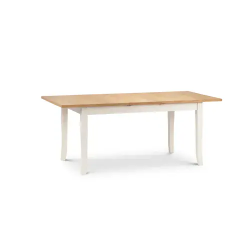 Guernica Oiled Oak And Ivory Extending Dining Table 24JB372