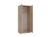 Hana Oak Effect 2 Door Wardrobe with Hanging Rail