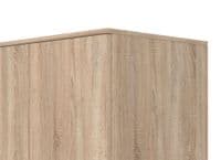 Hana Oak Effect 2 Door Wardrobe with Hanging Rail