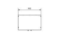 Hana Oak Effect 2 Door Wardrobe with Hanging Rail 80cm