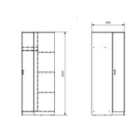 Delta 2 Door Corner Wardrobe Cupboard - Top Quality !