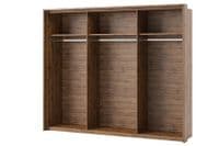 Hilton Grey With Oak Effect Large Sliding Door Wardrobe 280cm SZLV72