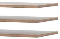 Hilton Grey With Oak Effect Shelves SZLV83