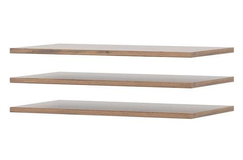 Hilton Grey With Oak Effect Shelves SZLV83