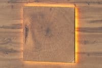 Hilton Matt White With Oak Effect Bedside Table L LSZLV68