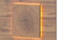 Hilton Matt White With Oak Effect Bedside Table R LSZLV68