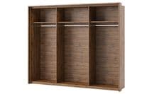 Hilton Matt White With Oak Effect Large Sliding Door Wardrobe 270cm SZLV72