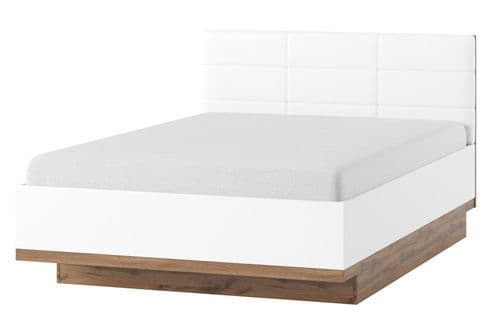 Hilton Oak Effect With White King Size Bed SZLVW66