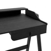 Honda Matte Black Ash Veneer Home Office Desk - 24LD