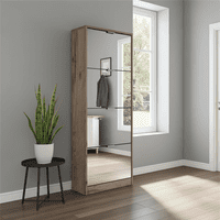 Calvino Display Cabinet in High Gloss White & Walnut - furniturefactor.co.uk