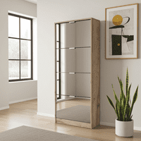 Calvino Display Cabinet in High Gloss White & Walnut - furniturefactor.co.uk