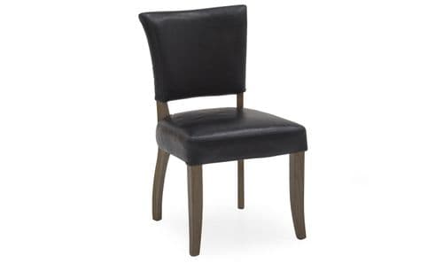 Imola Ink Blue Leather Dining Chair 218VD361