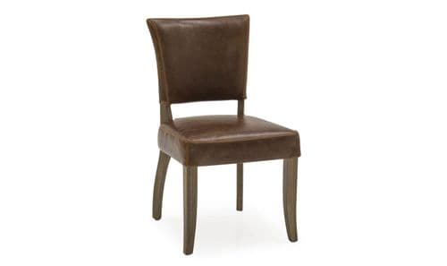Imola Tan Brown Leather Dining Chair 218VD362