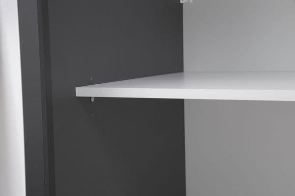 Inova Grey Large 200cm Mirrored Sliding Door Wardrobe - 8XLG4420