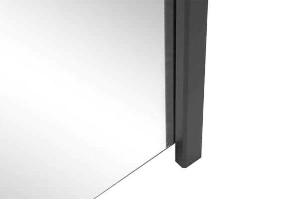 Inova Grey Large 200cm Mirrored Sliding Door Wardrobe - 8XLG4420