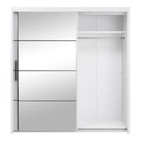 Inova White Large 200cm Mirrored Sliding Door Wardrobe - 8XRU4420