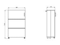 Islay Artisan Oak Effect 1 Winged Door Short Small Compact Shoe Cabinet Cupboard - 11015043 S/O