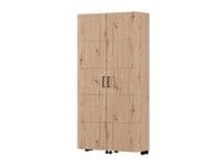 Islay Artisan Oak Effect 2 Winged Door Large Shoe Cabinet Cupboard - 11015045  S/O