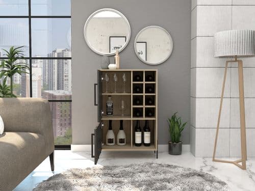 Johnson Drinks Bar in Oak HR914 CP